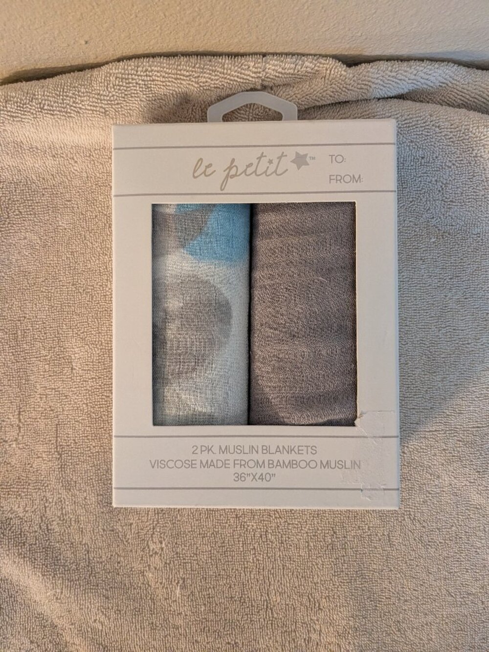 Le Petit 2Pk. Muslin Le Petit 2Pk. Muslin Swaddle Blankets  NWT